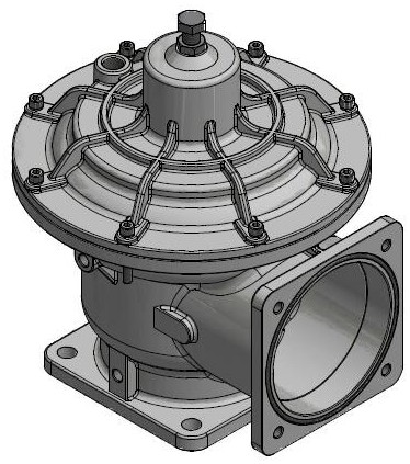 用于喷油螺杆真空泵的气控式进气阀