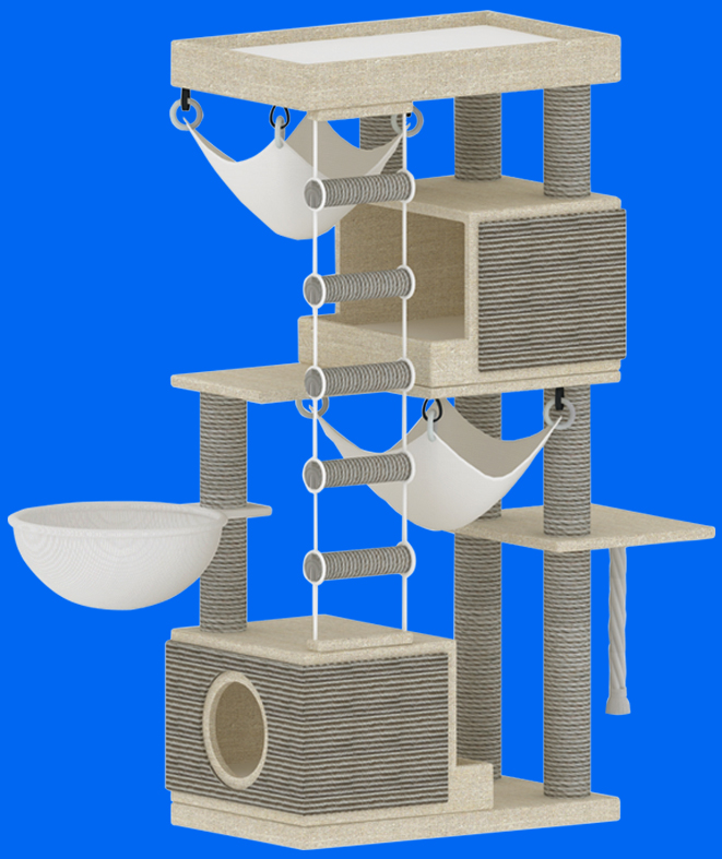 本外观设计产品的名称:猫爬架(999).2.