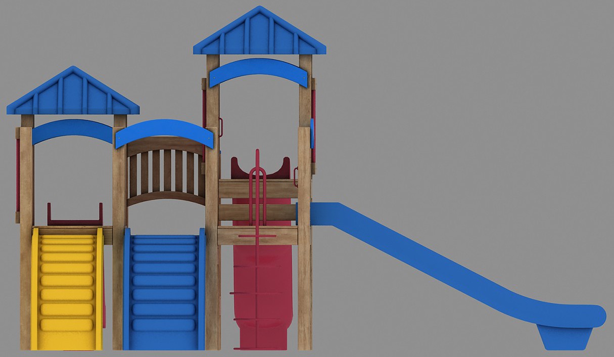 本外观设计产品的名称:儿童滑梯.2.