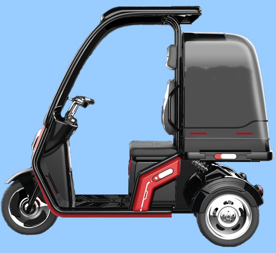 三轮车外卖送餐