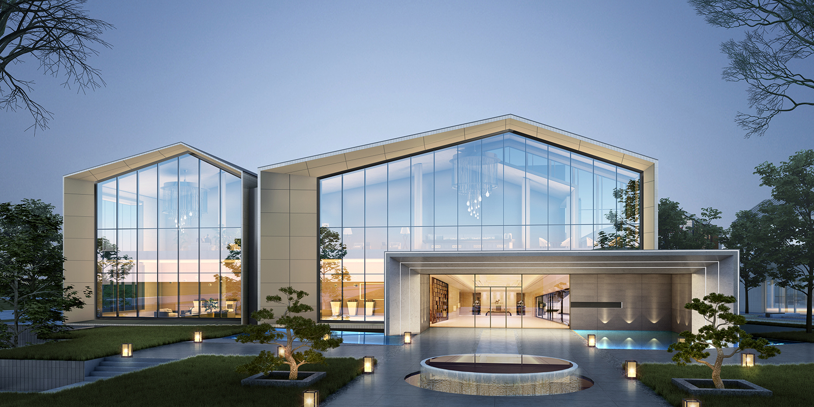 本外观设计产品的名称:展馆(体验中心).2.