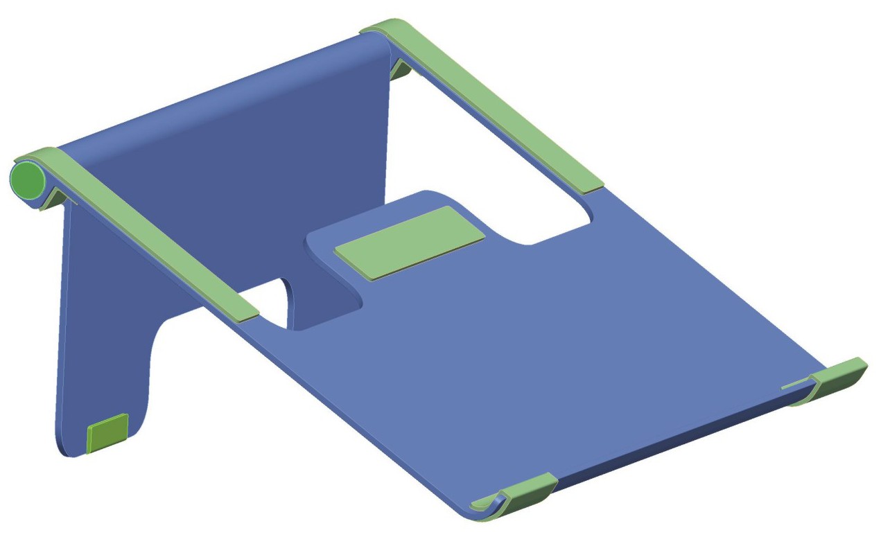 本外观设计产品的名称:平板电脑支架.2.