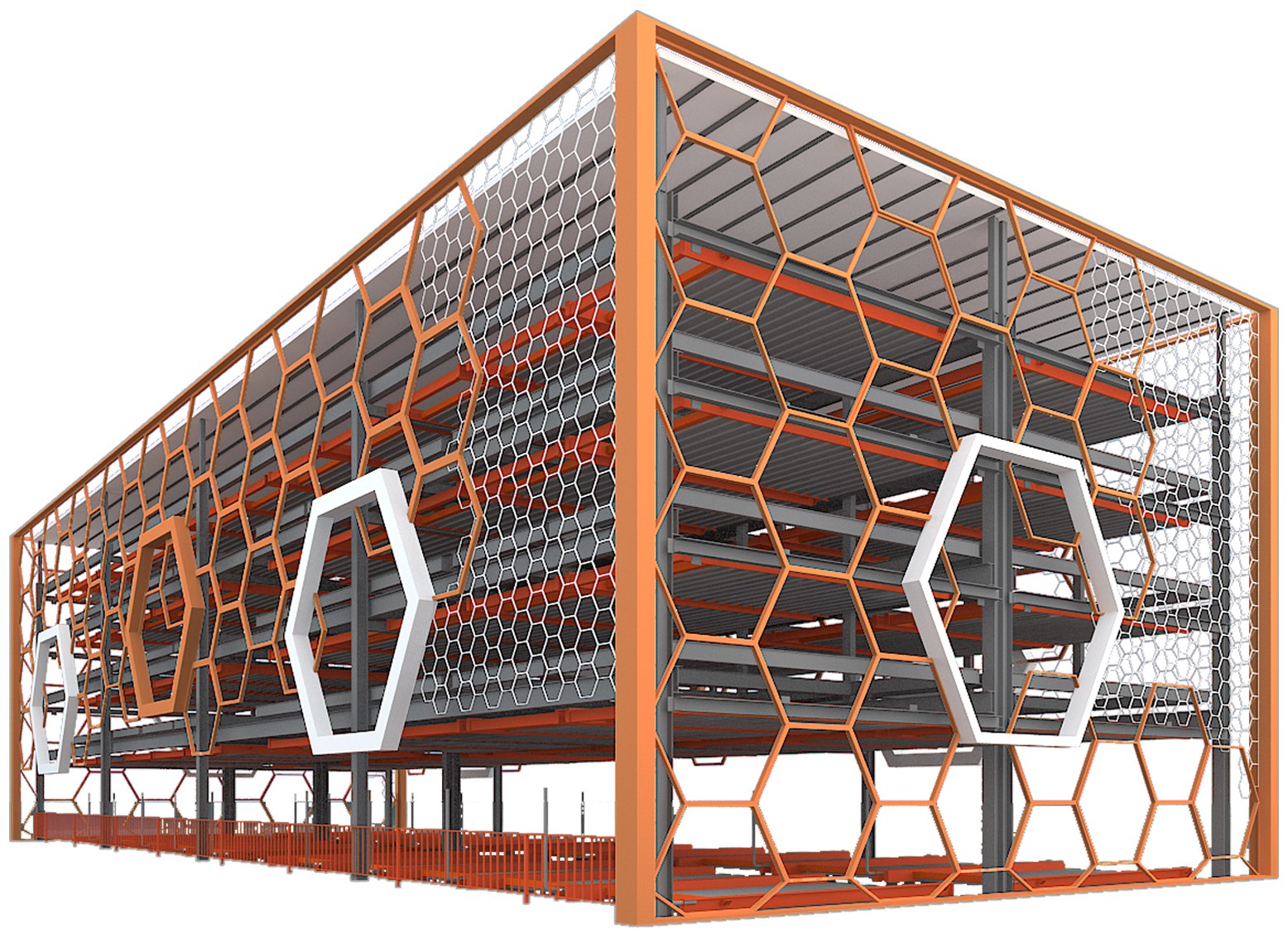 立体车库(蜂窝巢式外观)