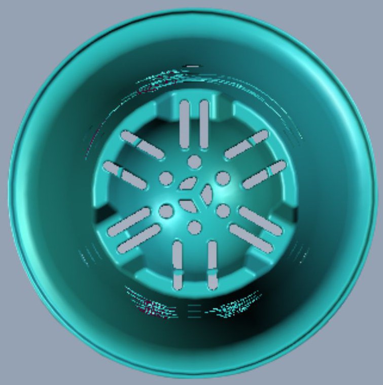 透气兰花盆凹底式半球型b