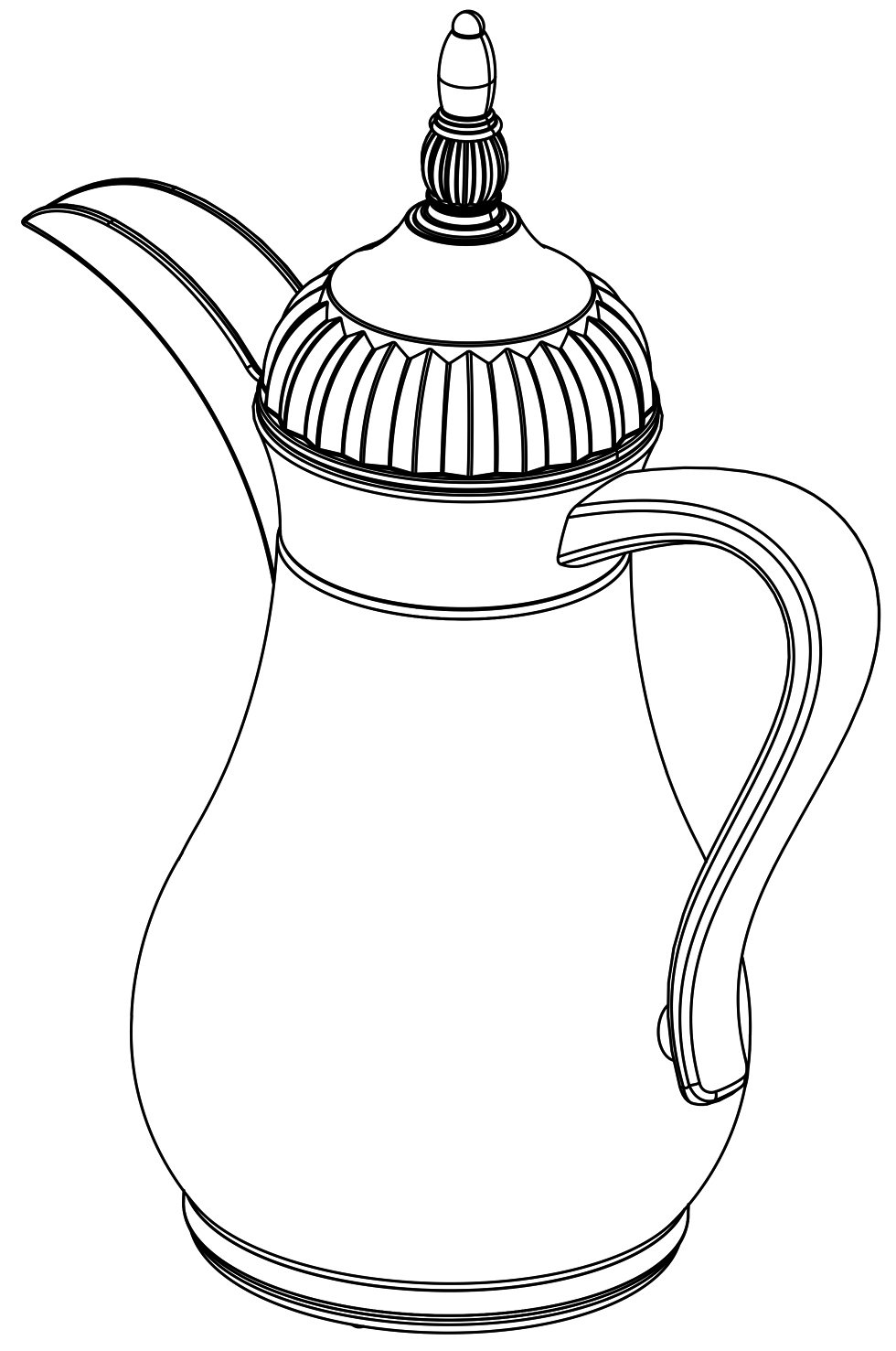 咖啡壶简笔画图片