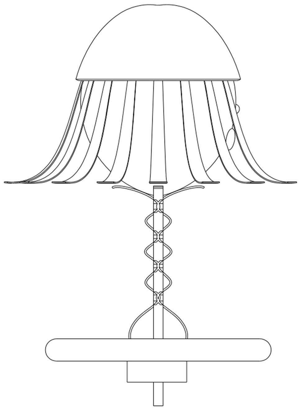台灯结构素描图片