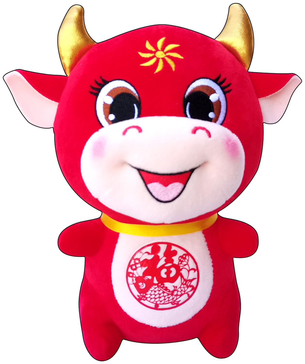 毛绒玩具剪纸福牛