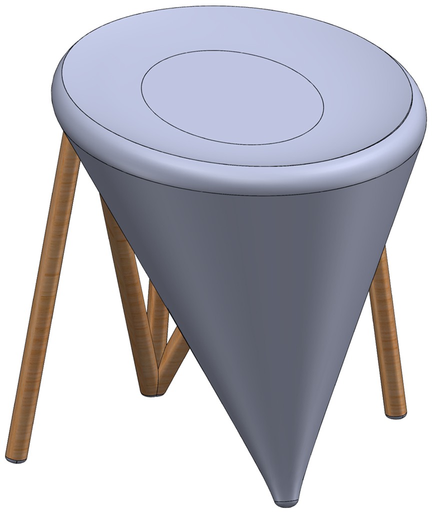 凳子漏斗状