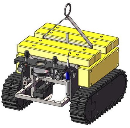履带式爬行水下机器人应龙