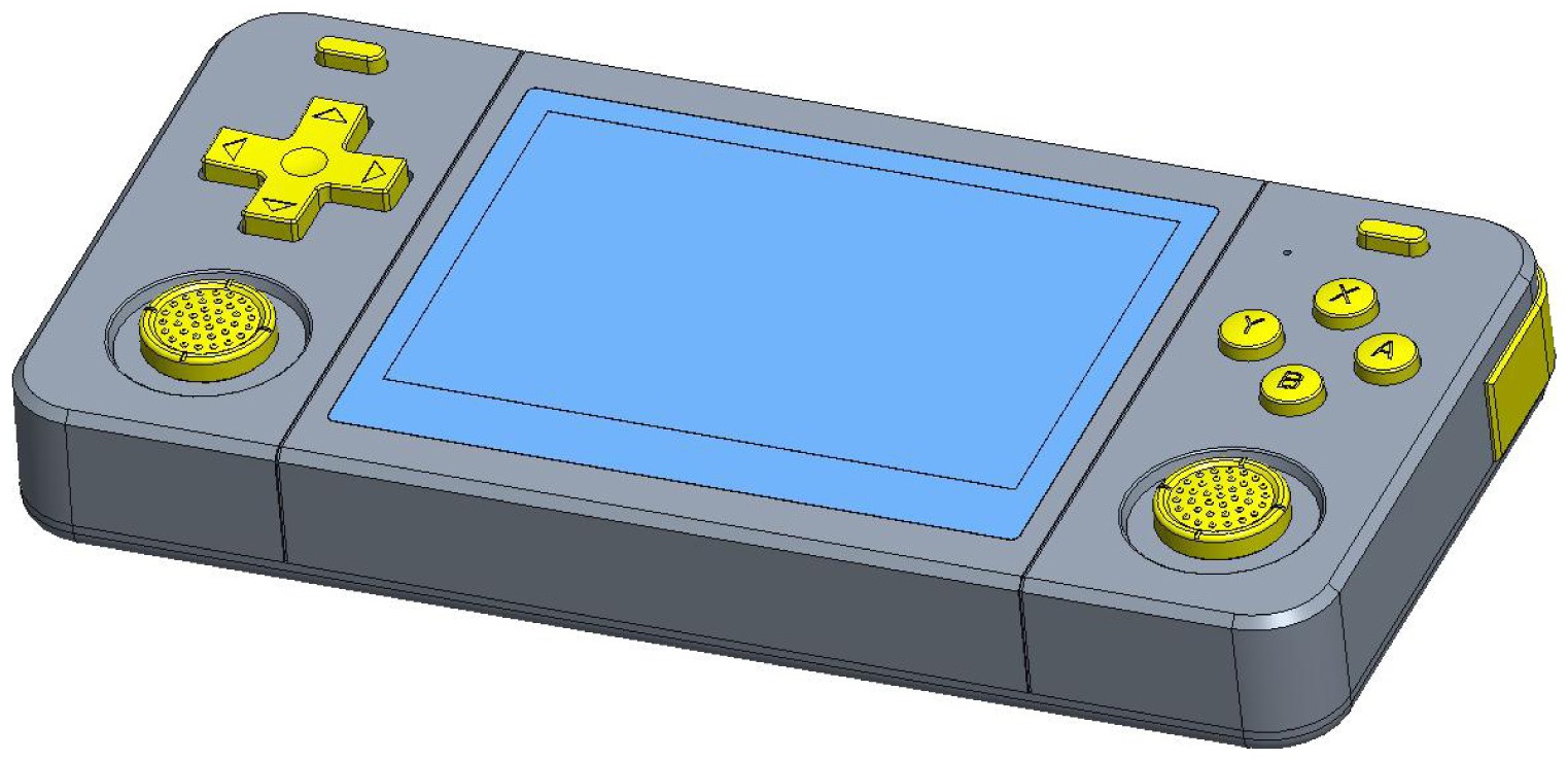 本外观设计产品的名称:掌上游戏机(sy666).2.