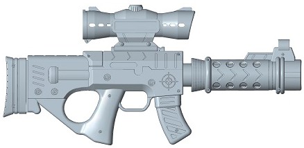 solidworks画枪图片