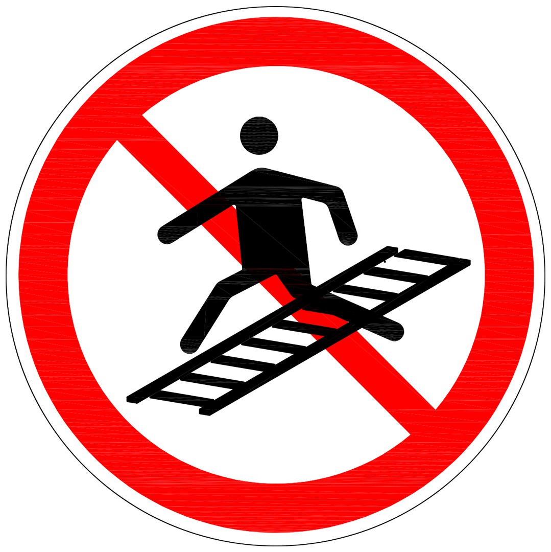 标志牌禁止跨越轨道在轨行区驻留
