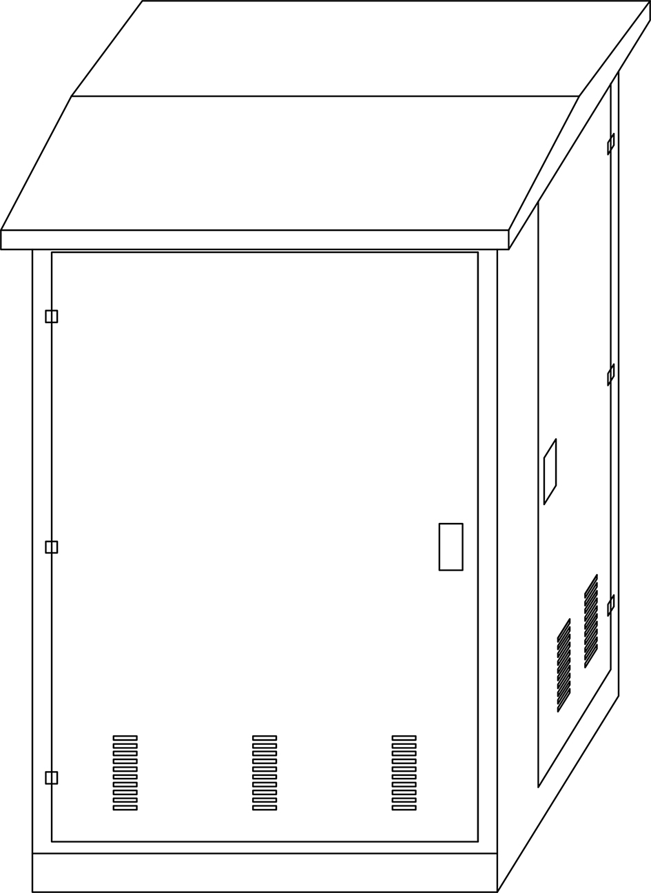 本外观设计产品的名称:输配电专用控制柜(一).2.