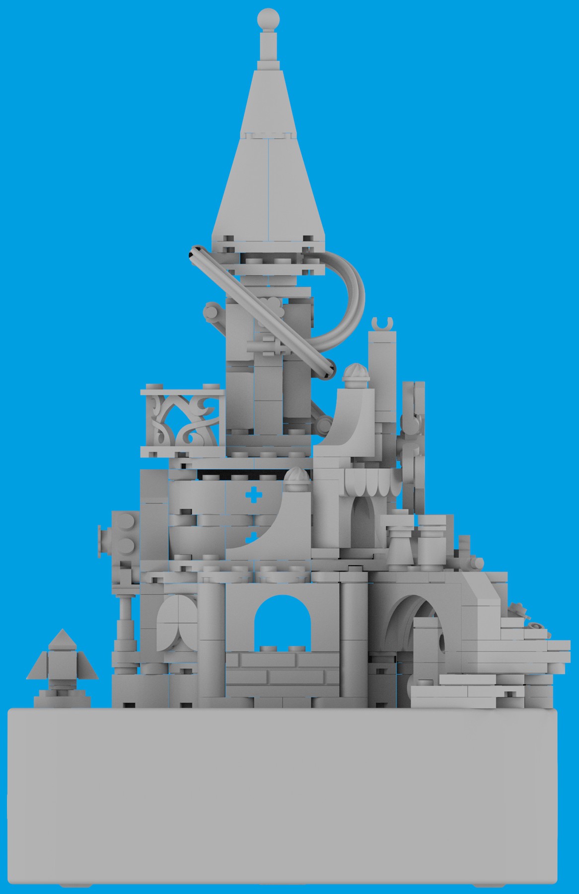 本外观设计产品的名称:积木玩具(奇妙城堡).2.