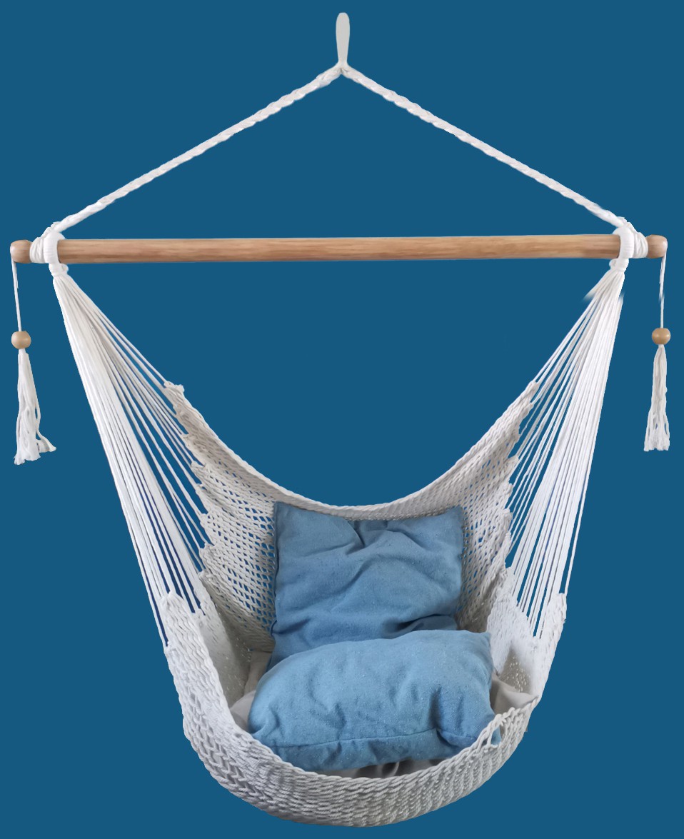 专利详情摘要 1.本外观设计产品的名称:吊椅(网状棉绳).2.