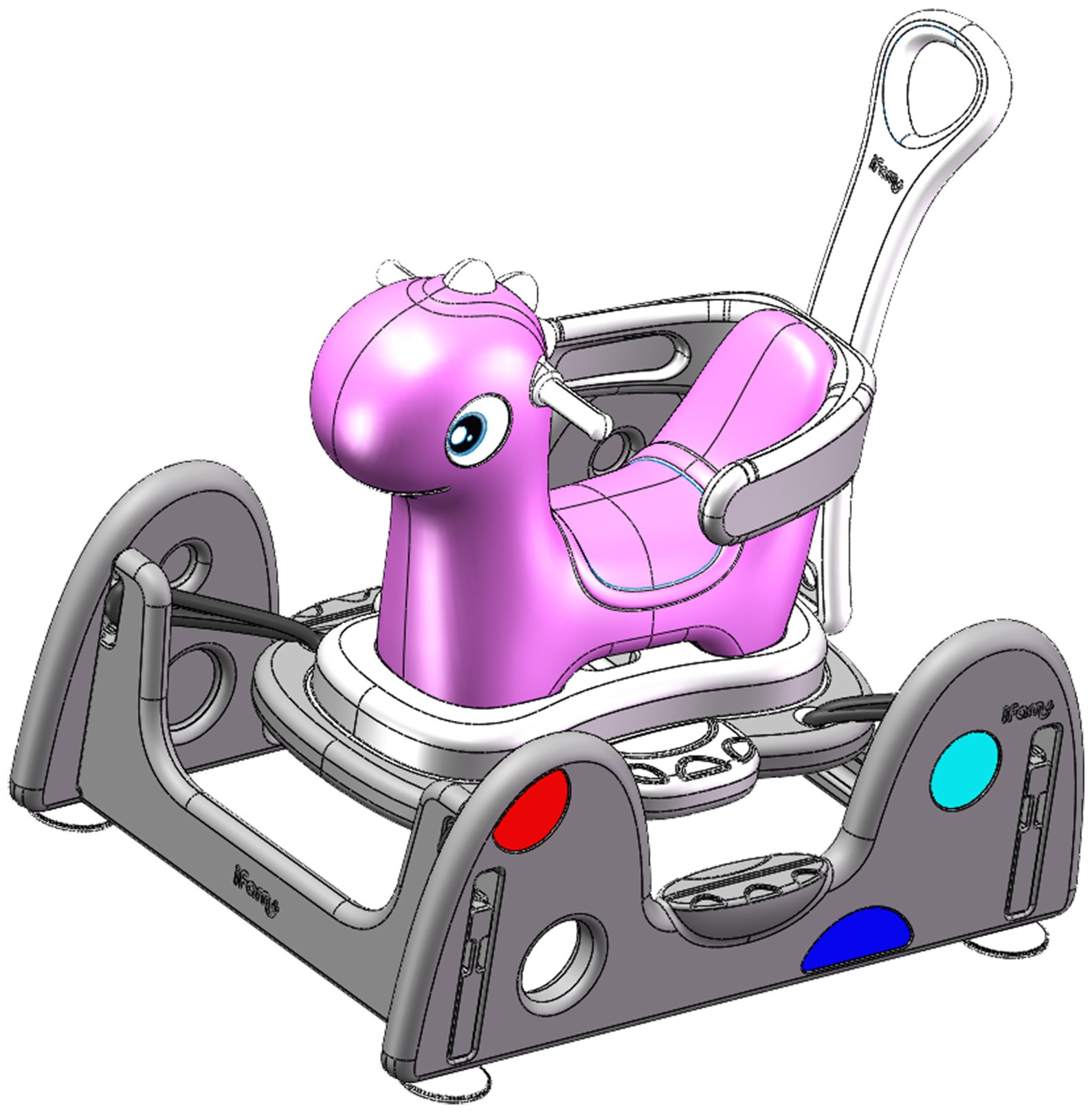 玩具(恐龙弹簧车)