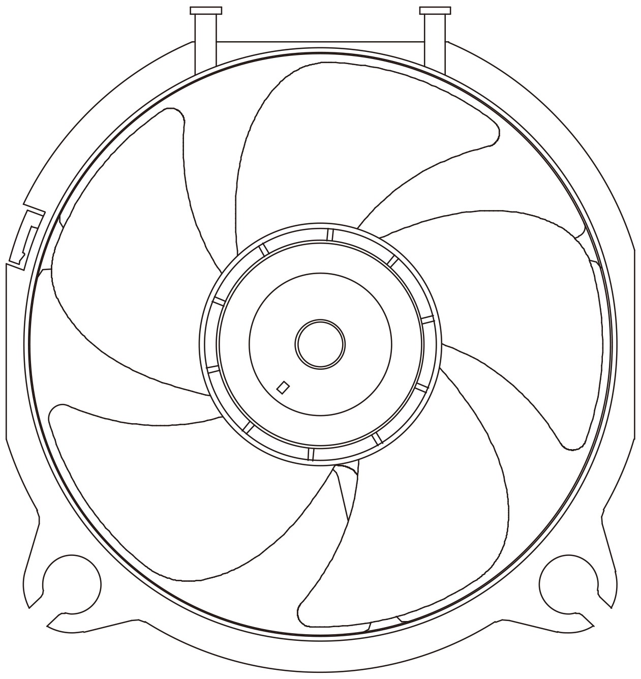 电风扇素描结构图图片