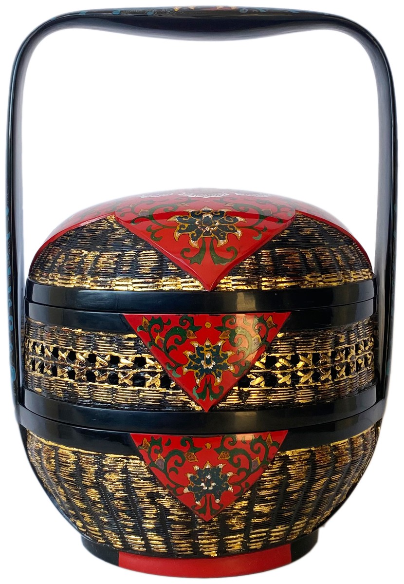 工艺品(漆篮-连莲有余)