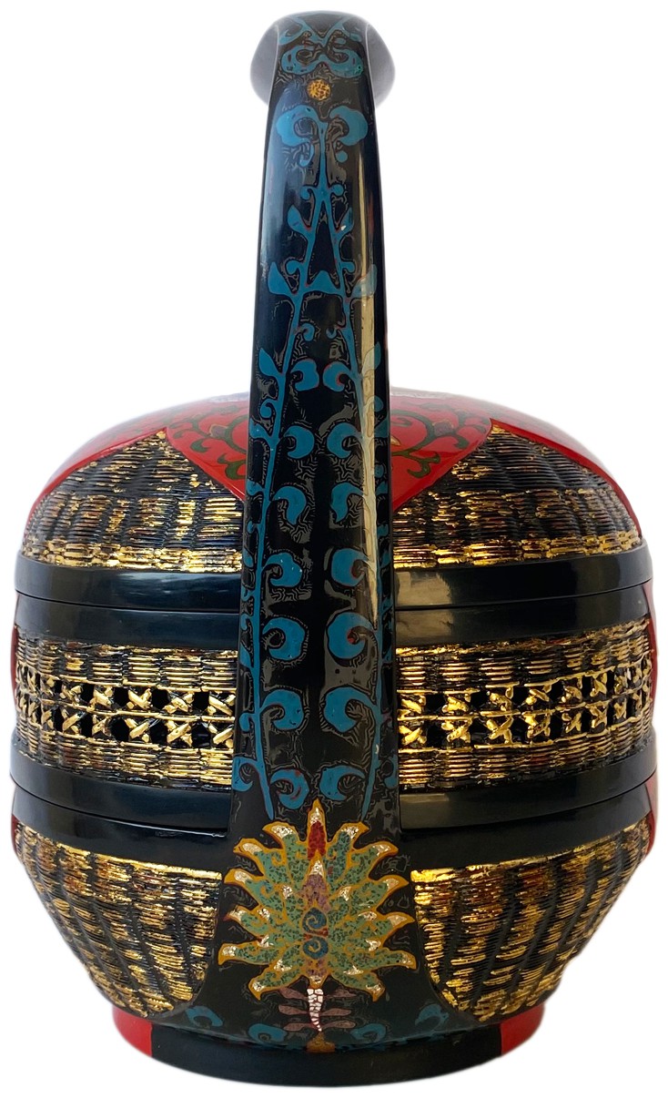 工艺品(漆篮-连莲有余)