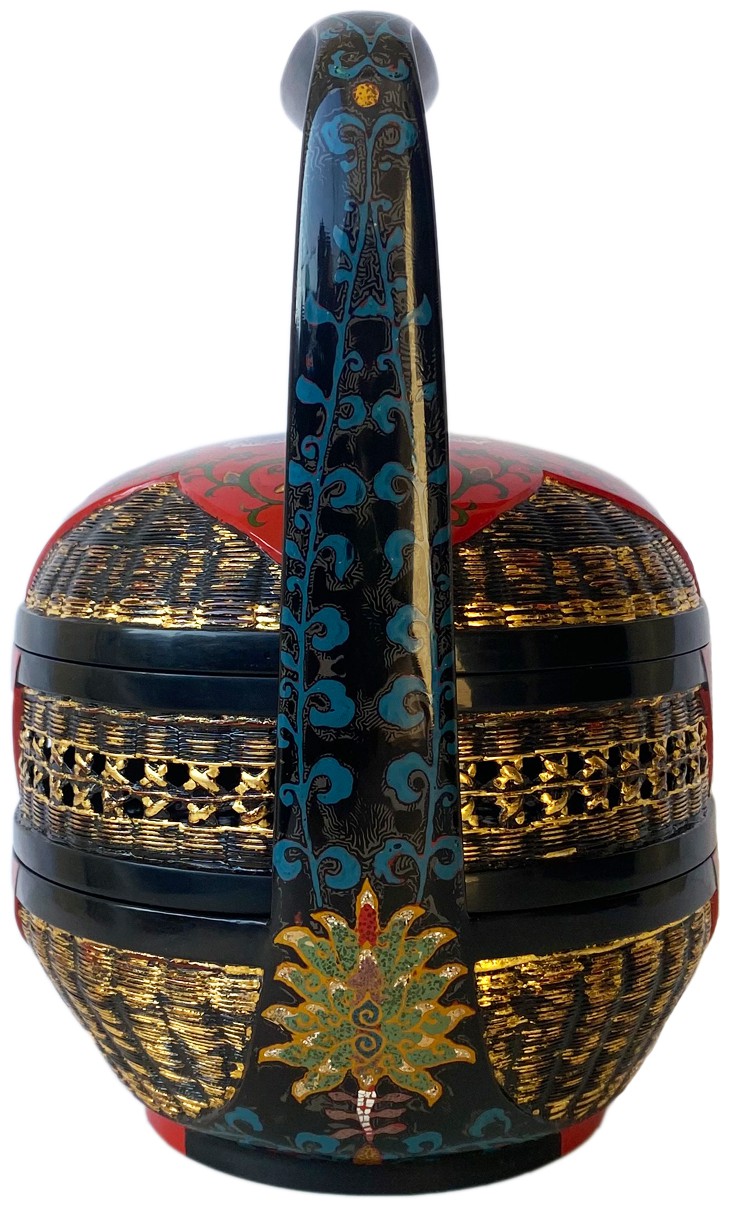 工艺品(漆篮-连莲有余)