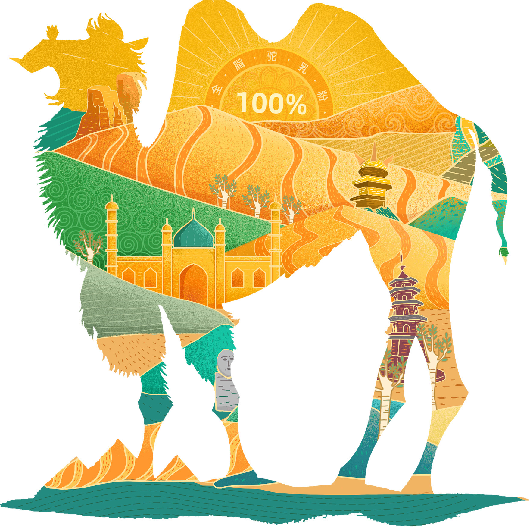 cn306630733s_标贴(骆驼图案)有效