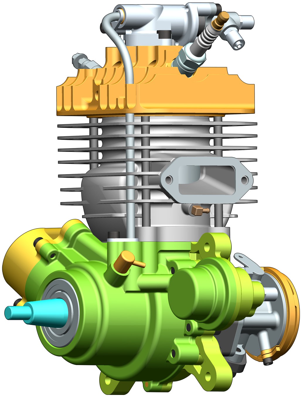 重油单缸发动机