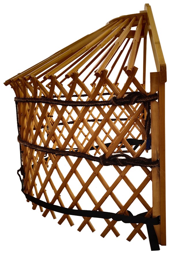 摆件半个展示蒙古包骨架