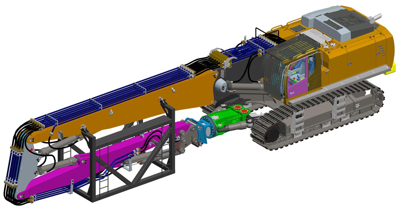 玩具液压拆楼机