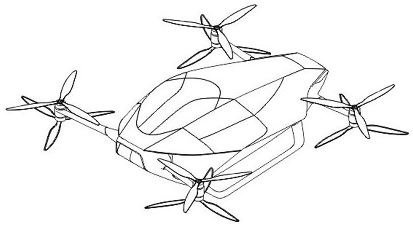 未来的飞行器 手绘图片