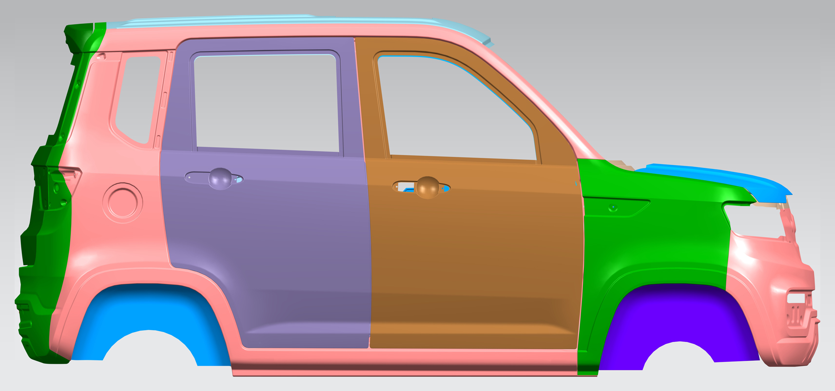 汽车外壳征服者钣金