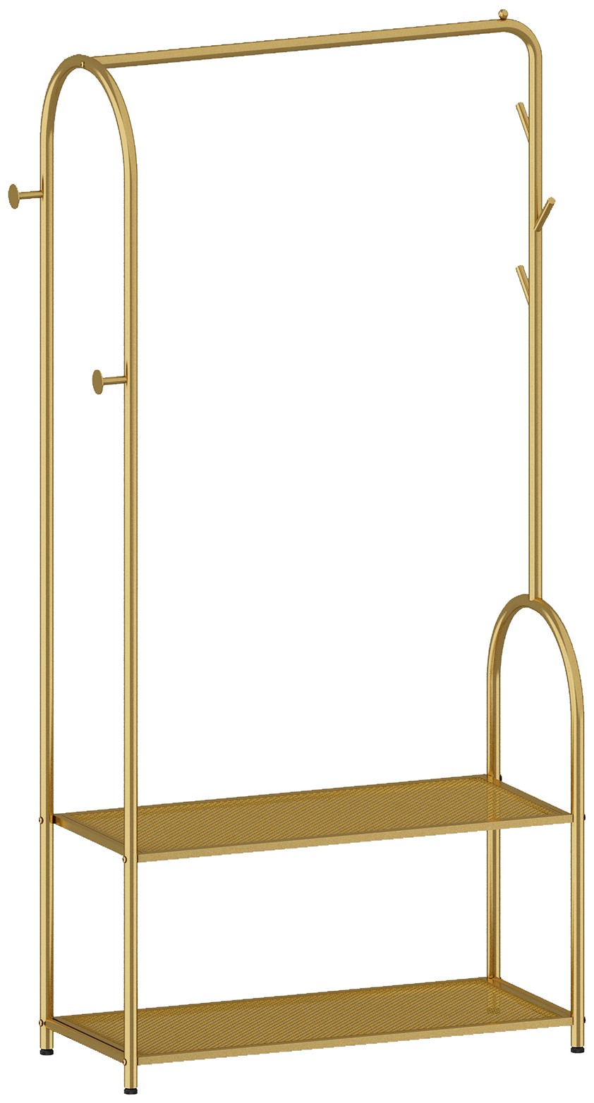 衣帽架双层树杈设计款