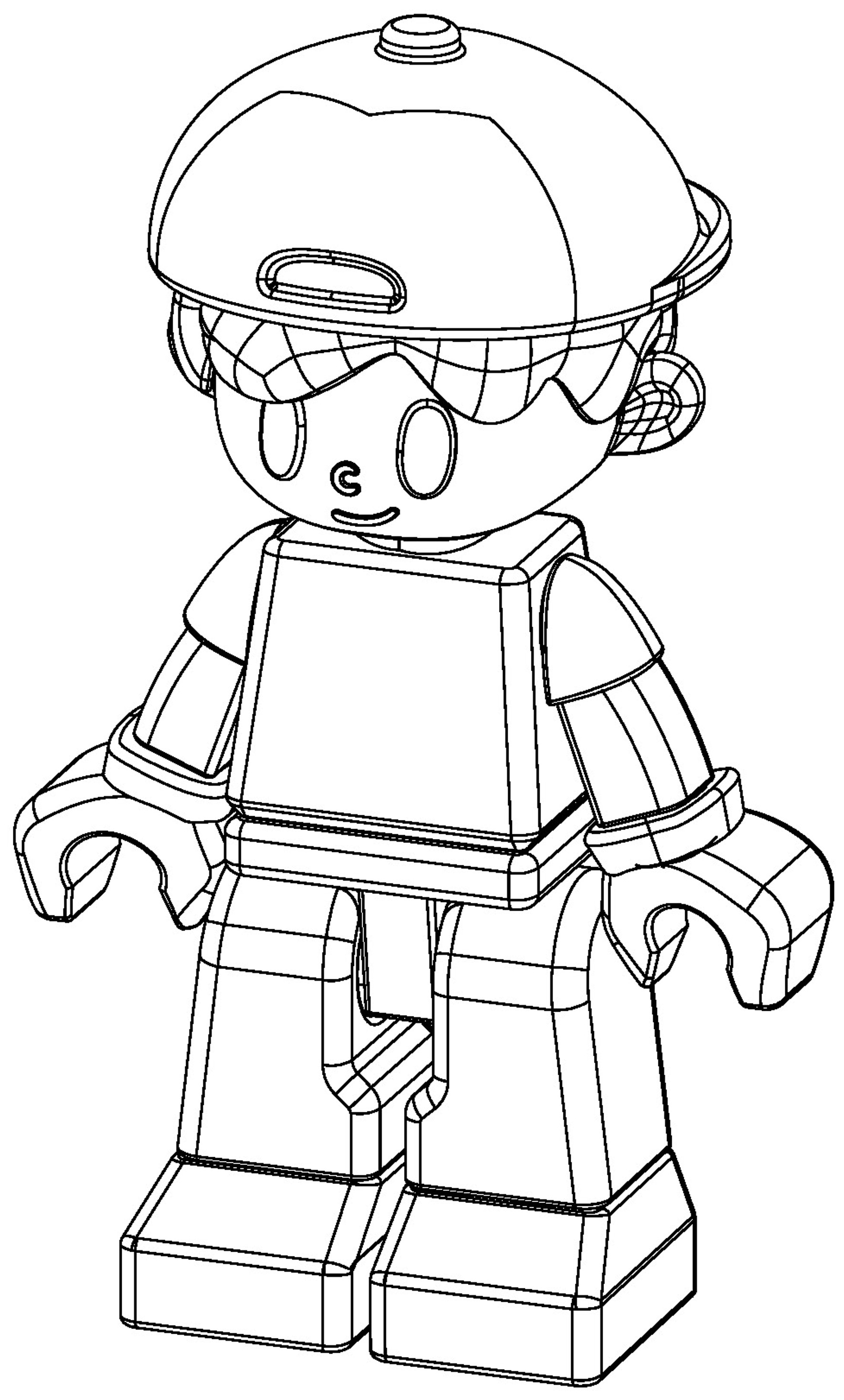 积木人仔(帽子反戴)