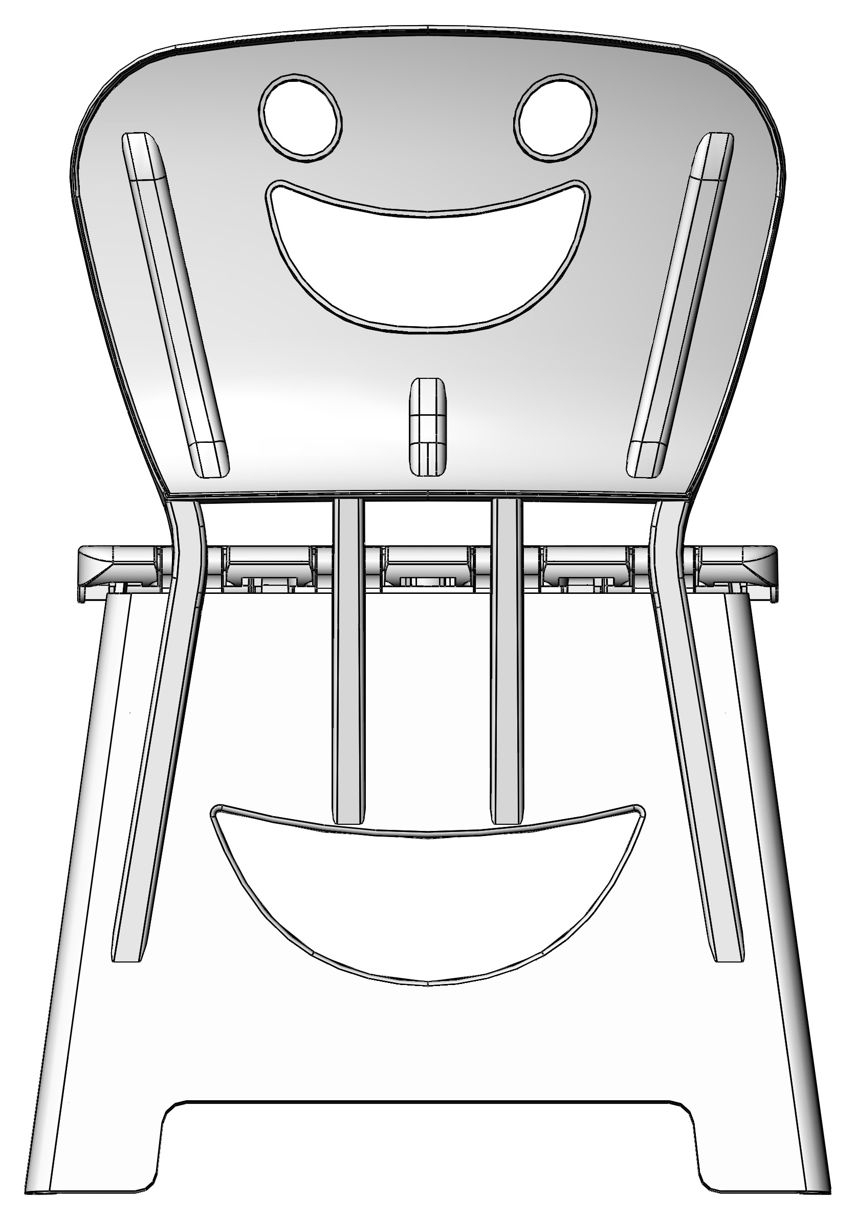 折叠椅(笑脸靠背款)