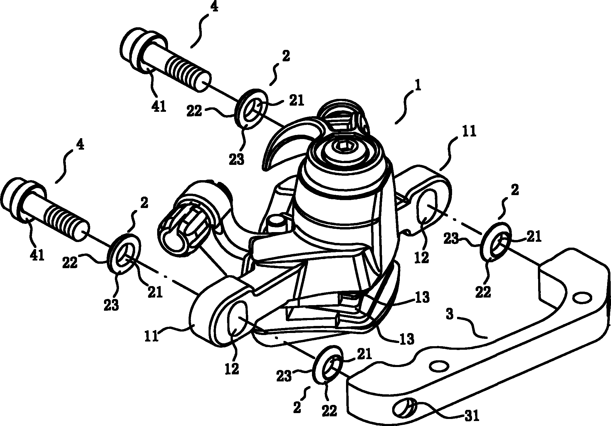 自行车碟式刹车器改良结构