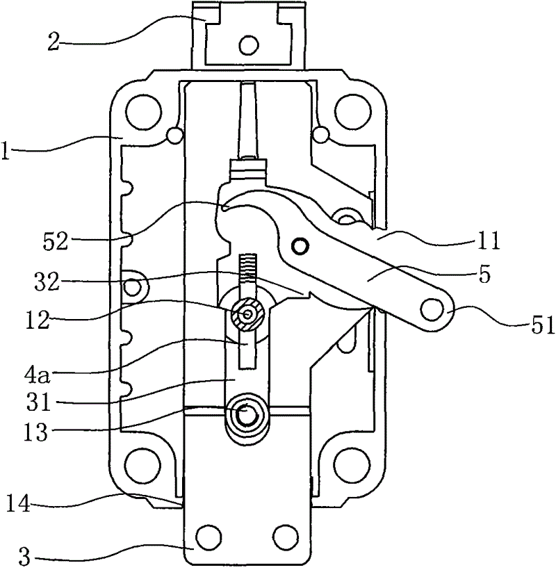 叶片锁及具有该叶片锁的应急保险门锁结构
