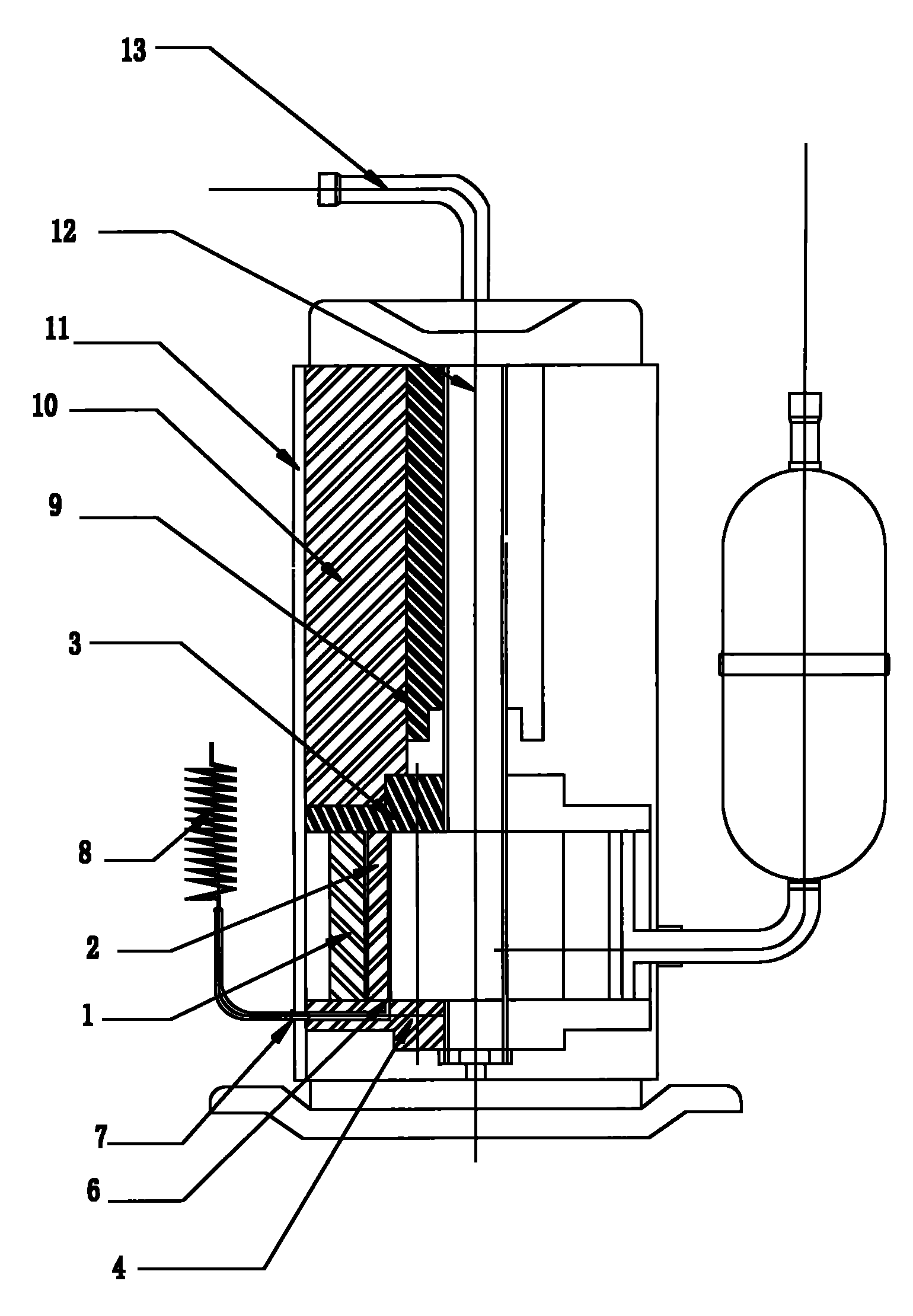 中低温制冷用滚动转子式制冷压缩机