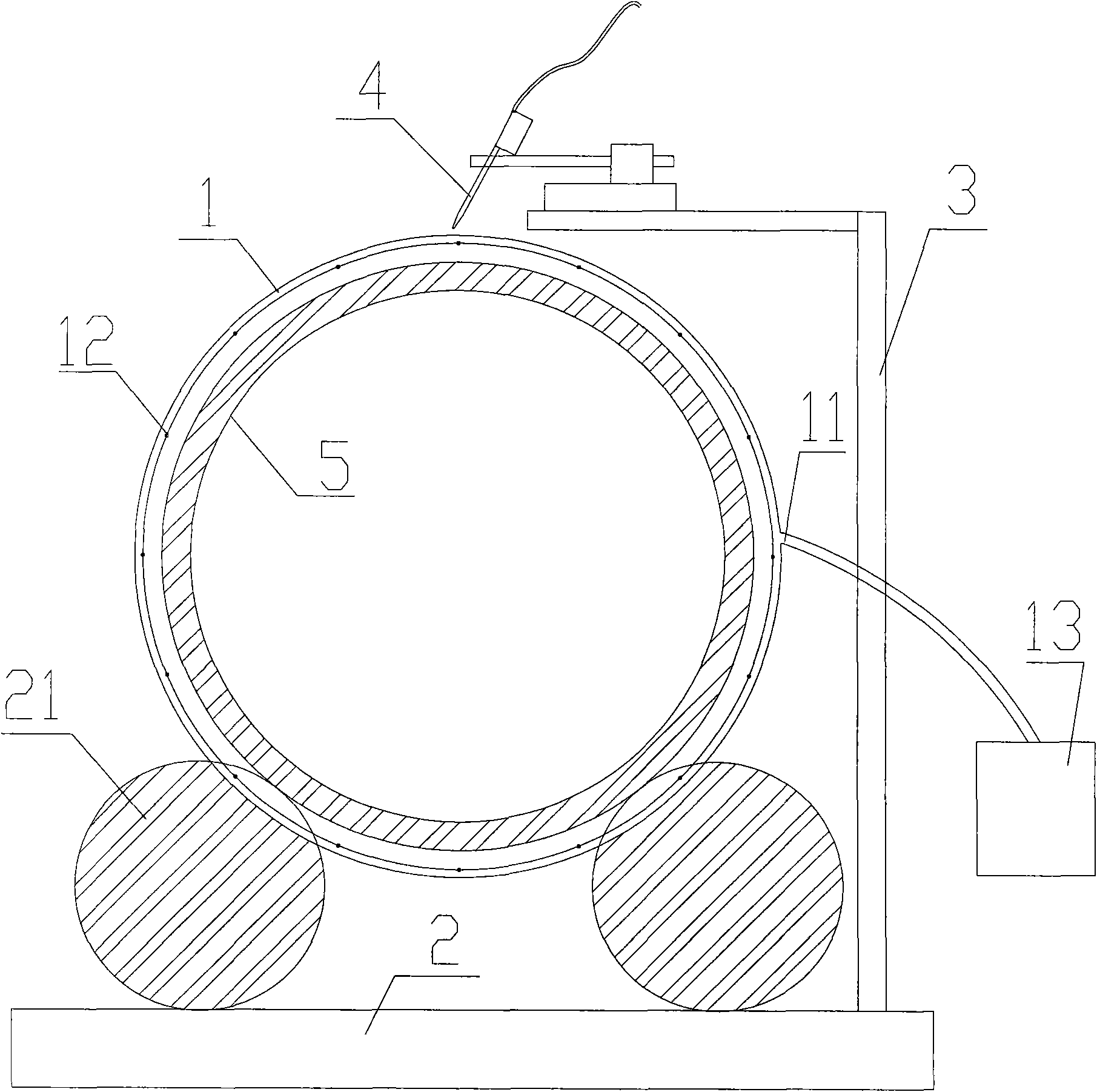 cn201455512u_環形焊縫氣保焊的焊接裝置有效