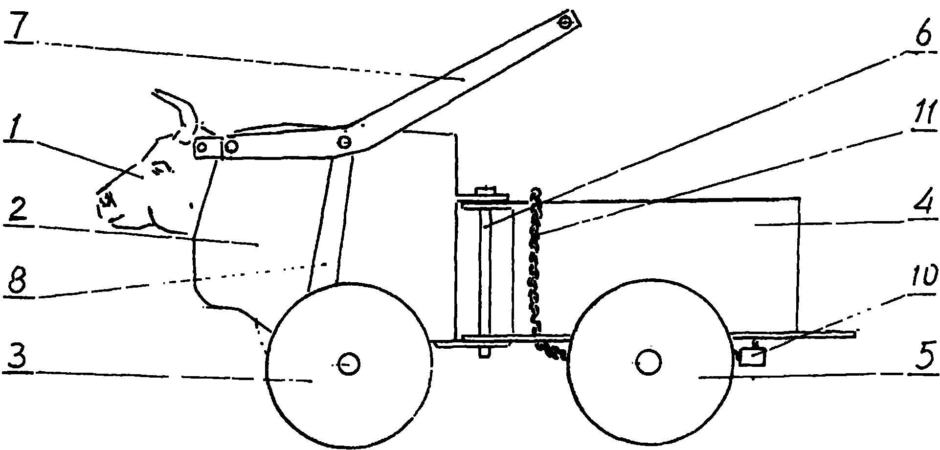 棘轮机构驱动的木牛流马