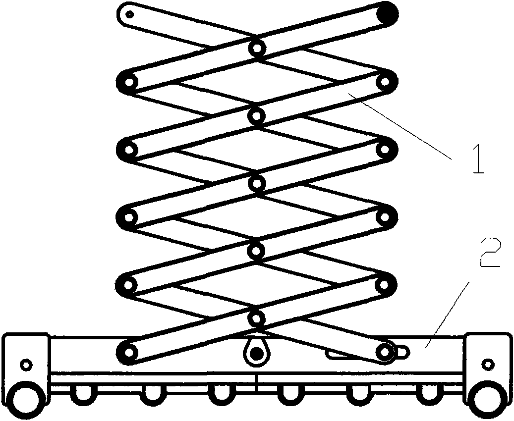 cn201473795u_一种用于电动或手动升降晾衣架的x伸缩架失效