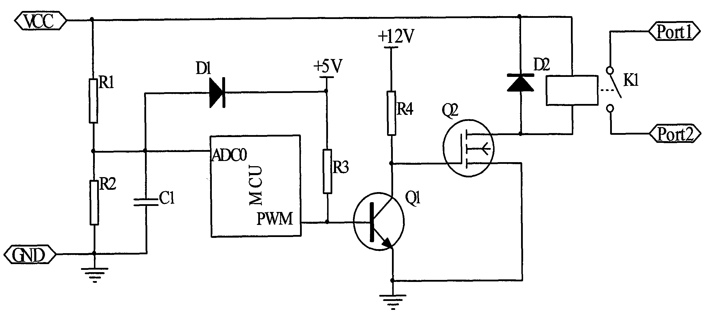 pwm脉宽调制的接触器线圈驱动电路
