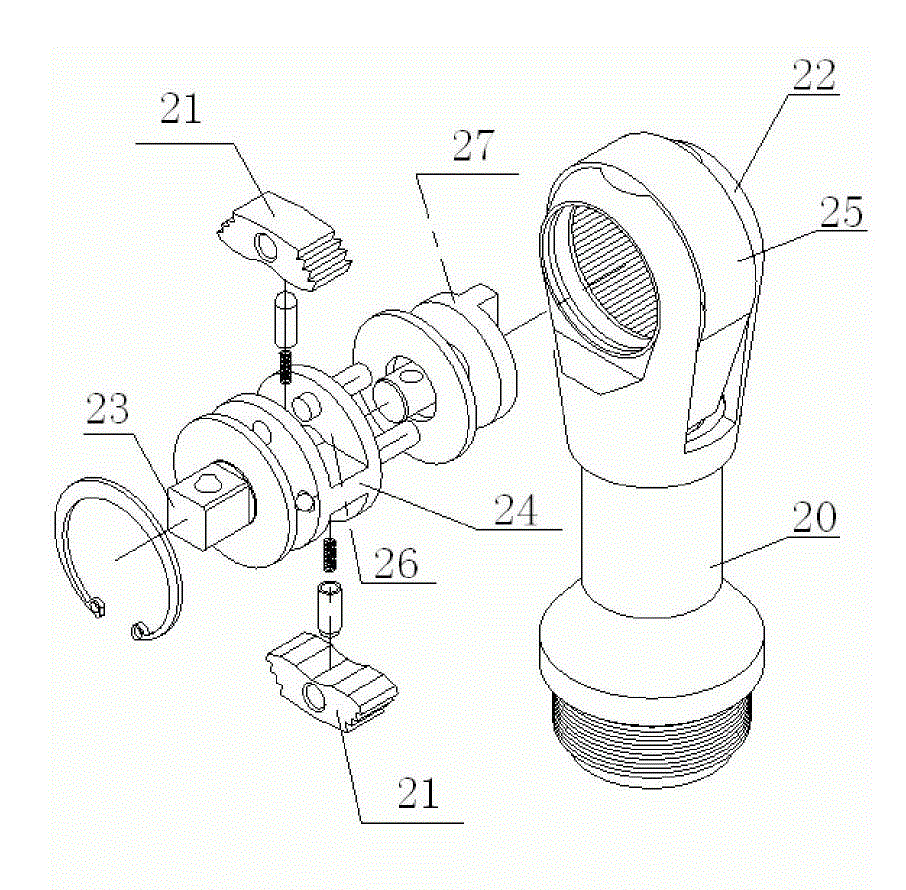 采用双爪式棘轮组的气动棘轮扳手