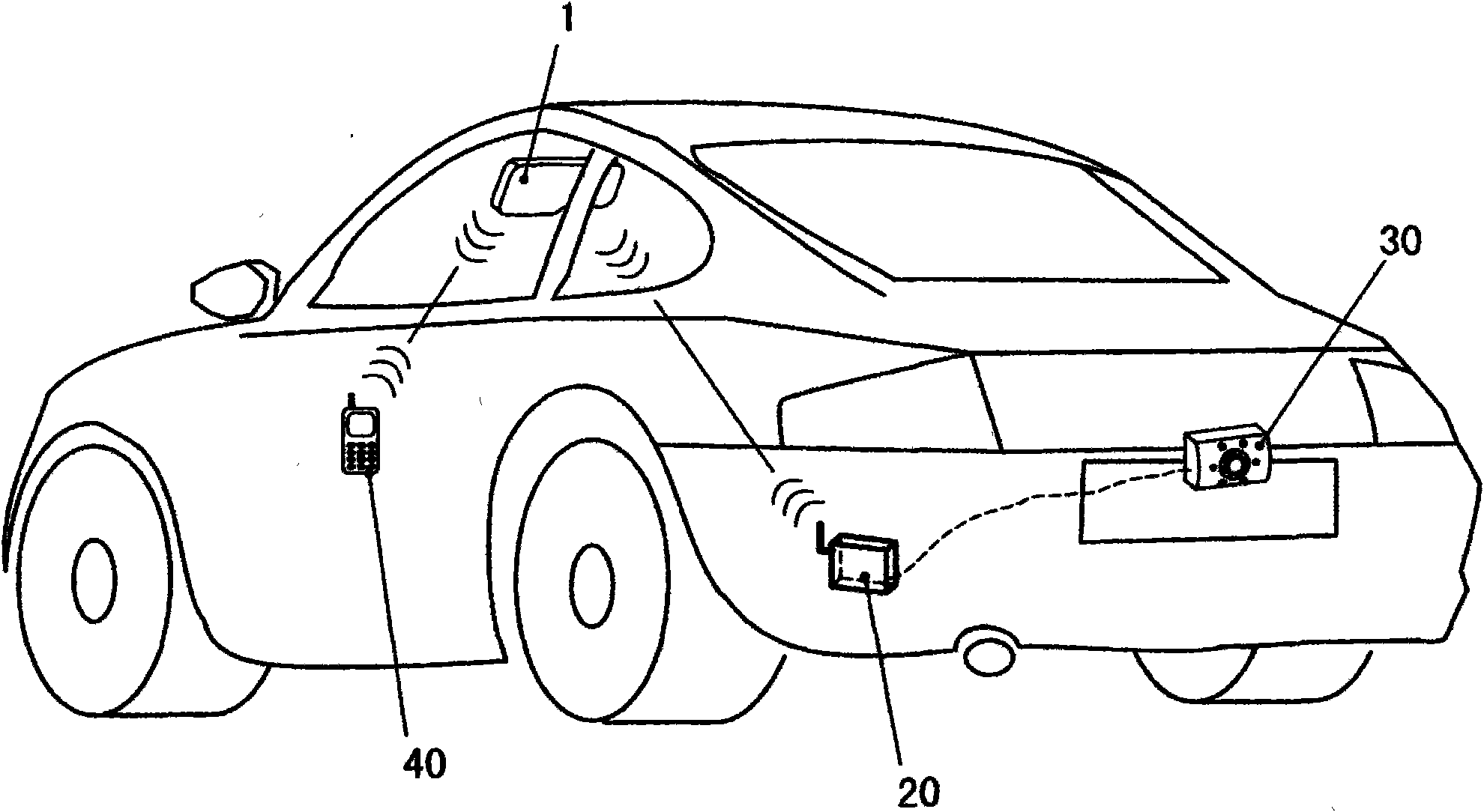 車內後視鏡組合裝置