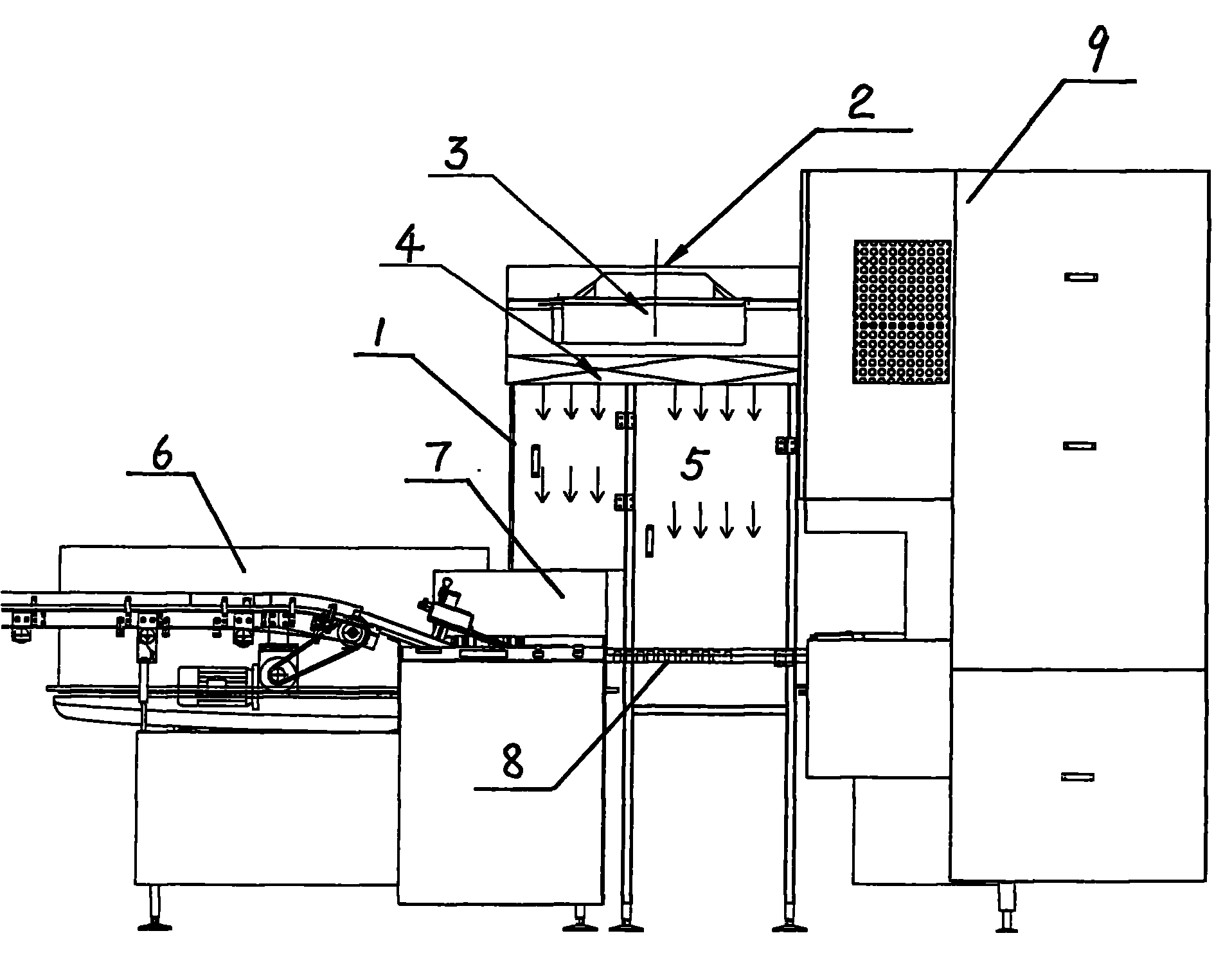 cn201529653u_洗瓶机出瓶到烘箱层流保护装置有效