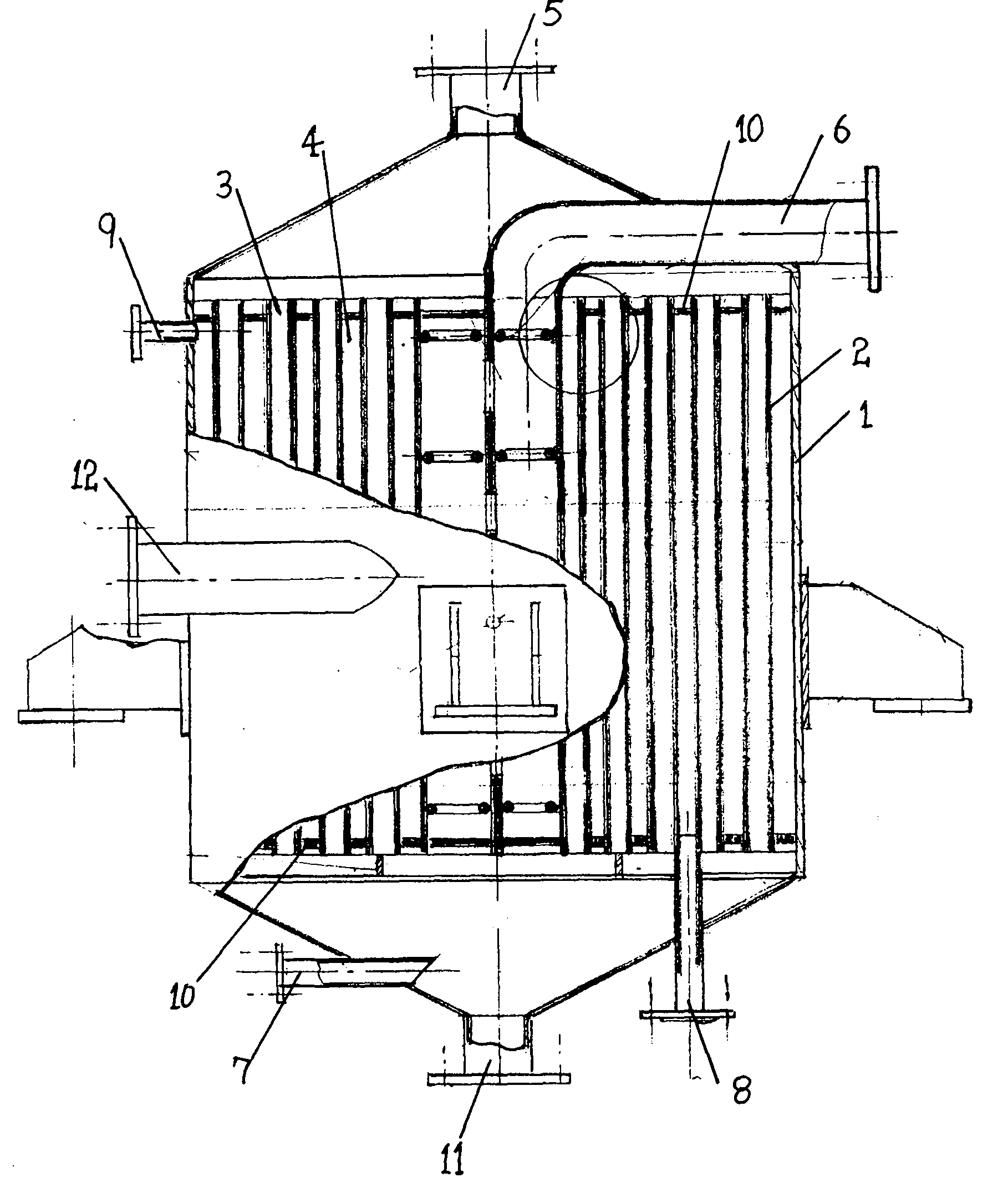 cn201548105u_焦化厂用螺旋板式换热器失效