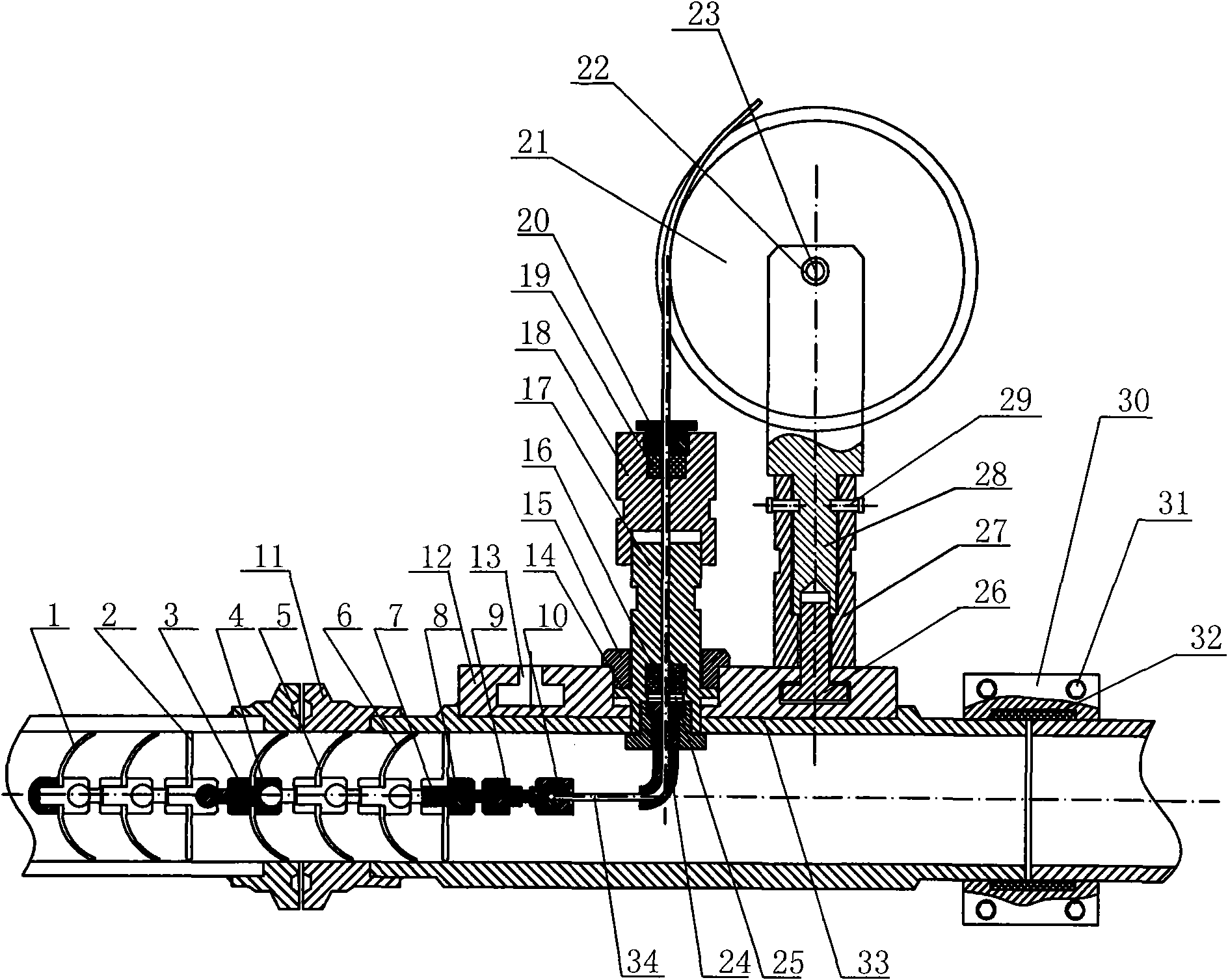 推进式管道清洗装置