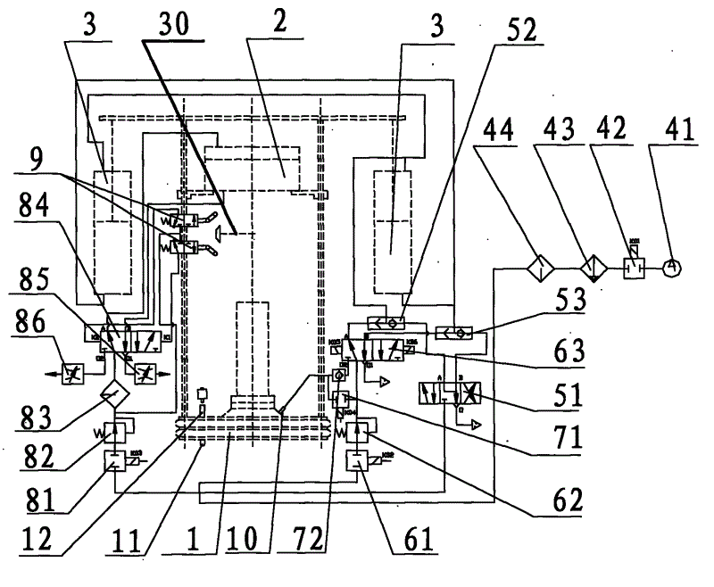 盾构机盾尾油脂泵气控传动装置