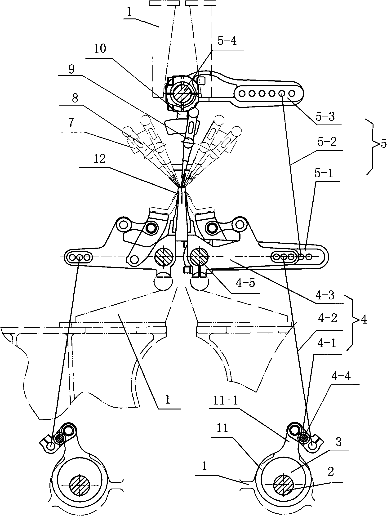 cn201620252u_双针床经编机梳栉摆动装置失效
