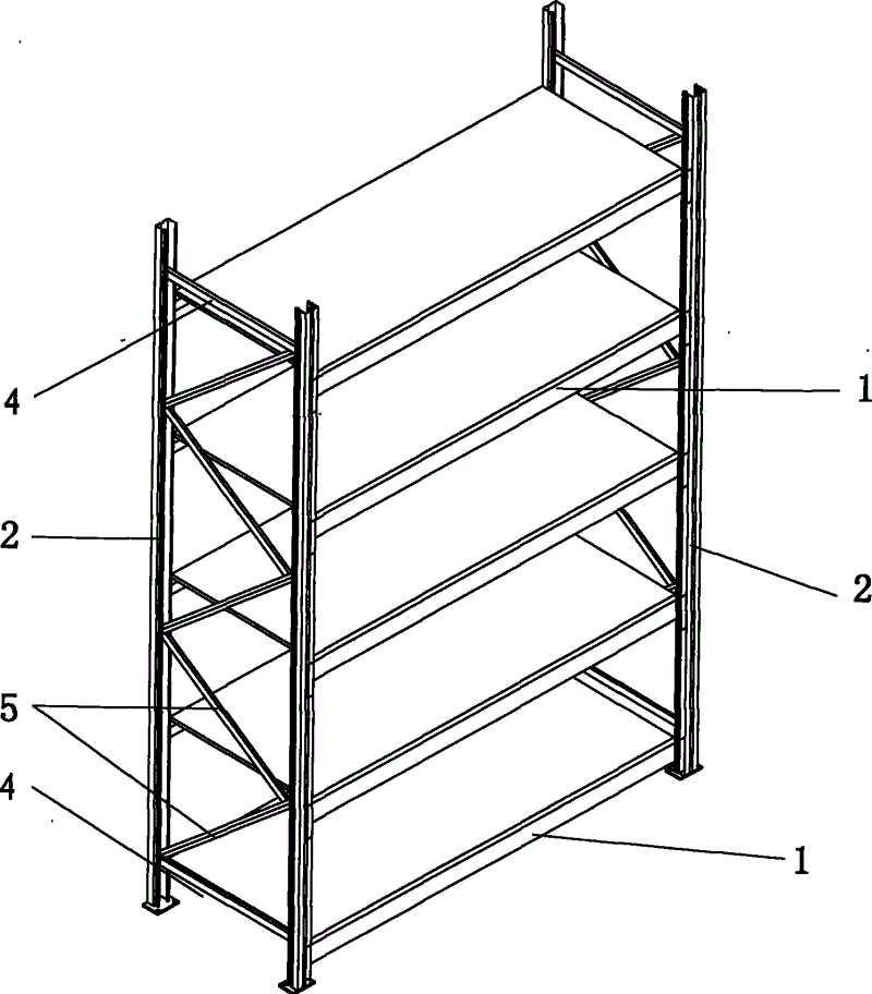 方管货架结构图图片