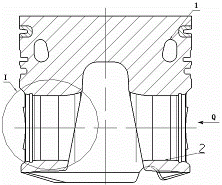 椭圆异型销孔结构活塞