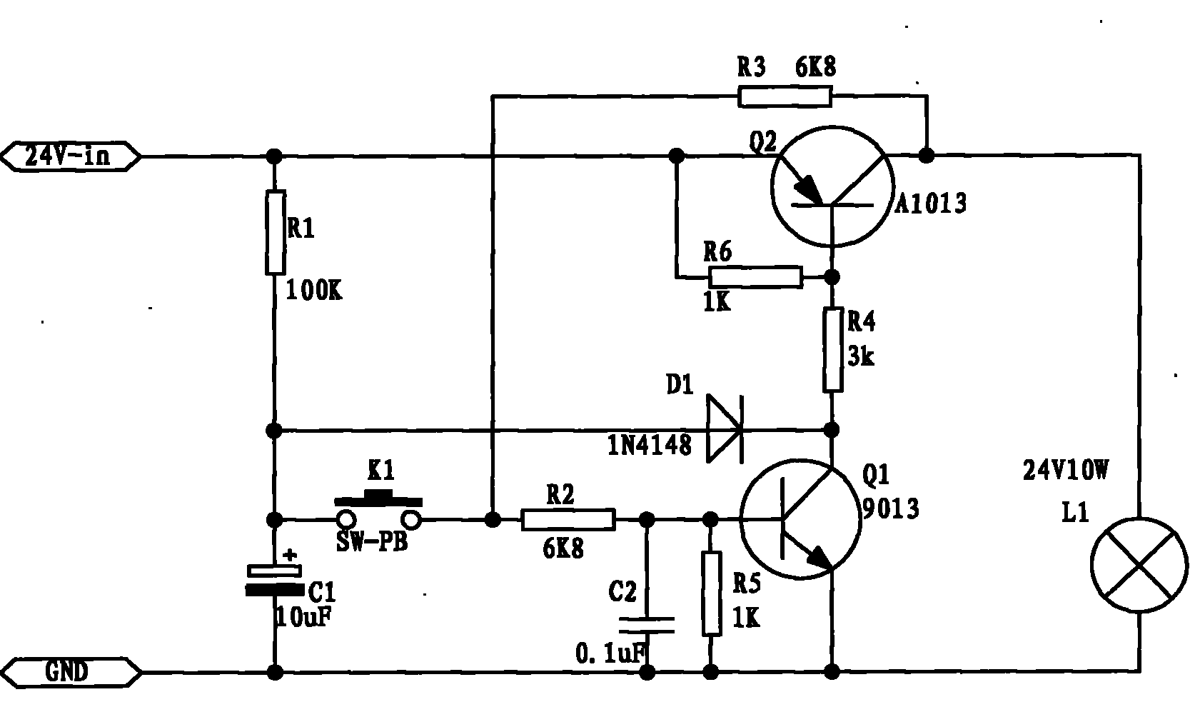 cn201657409u_一种新型单键轻触开关电路有效